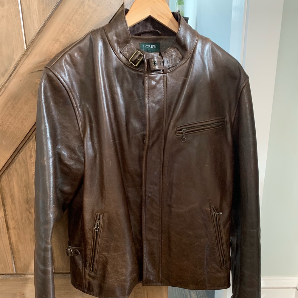 JCrew Leather Stockton Motorcycle Jacket